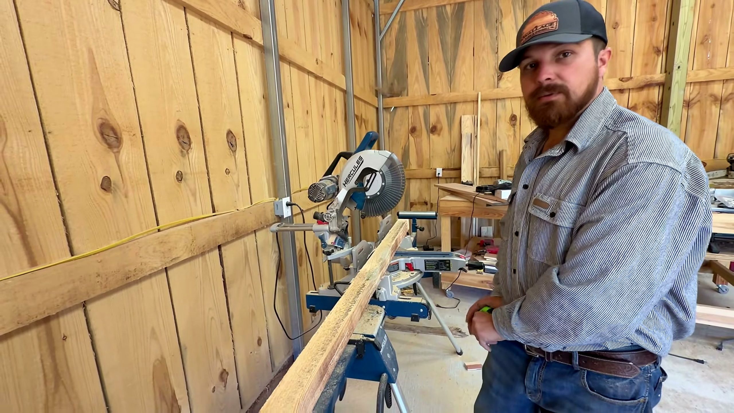 building ultimate saw shop more upgrades - the setup or early workflow visible in the source video