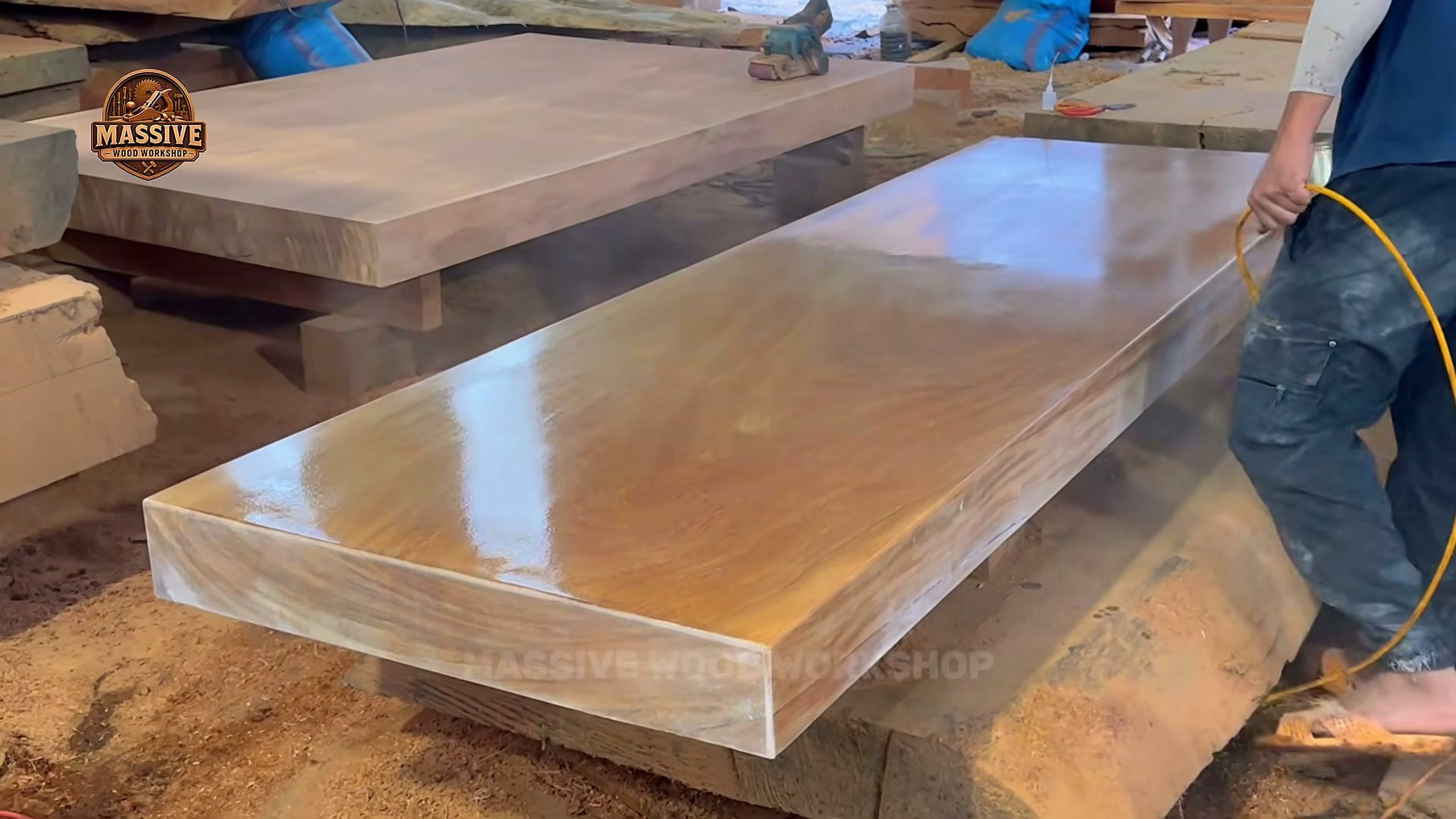 clean wood - the later review stage where the result can be evaluated