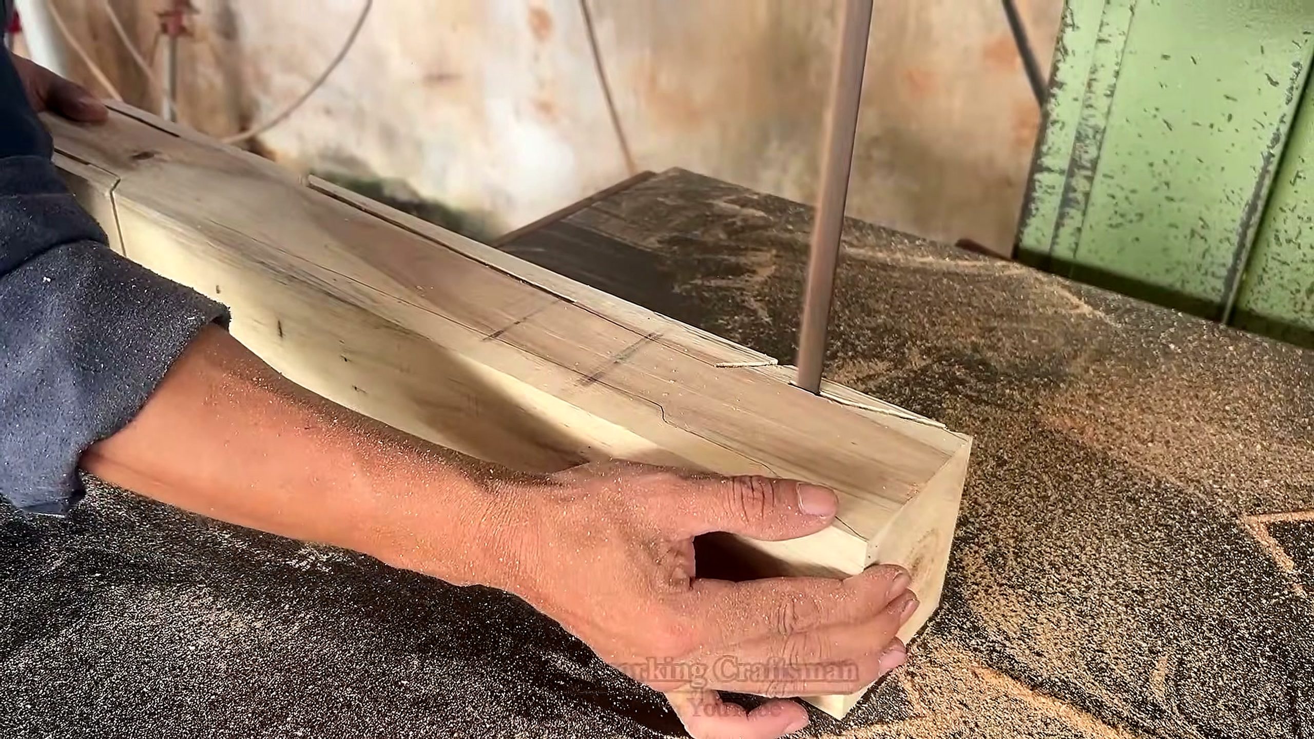 curved hexagonal coffee table - a detail-check moment that helps readers inspect the process