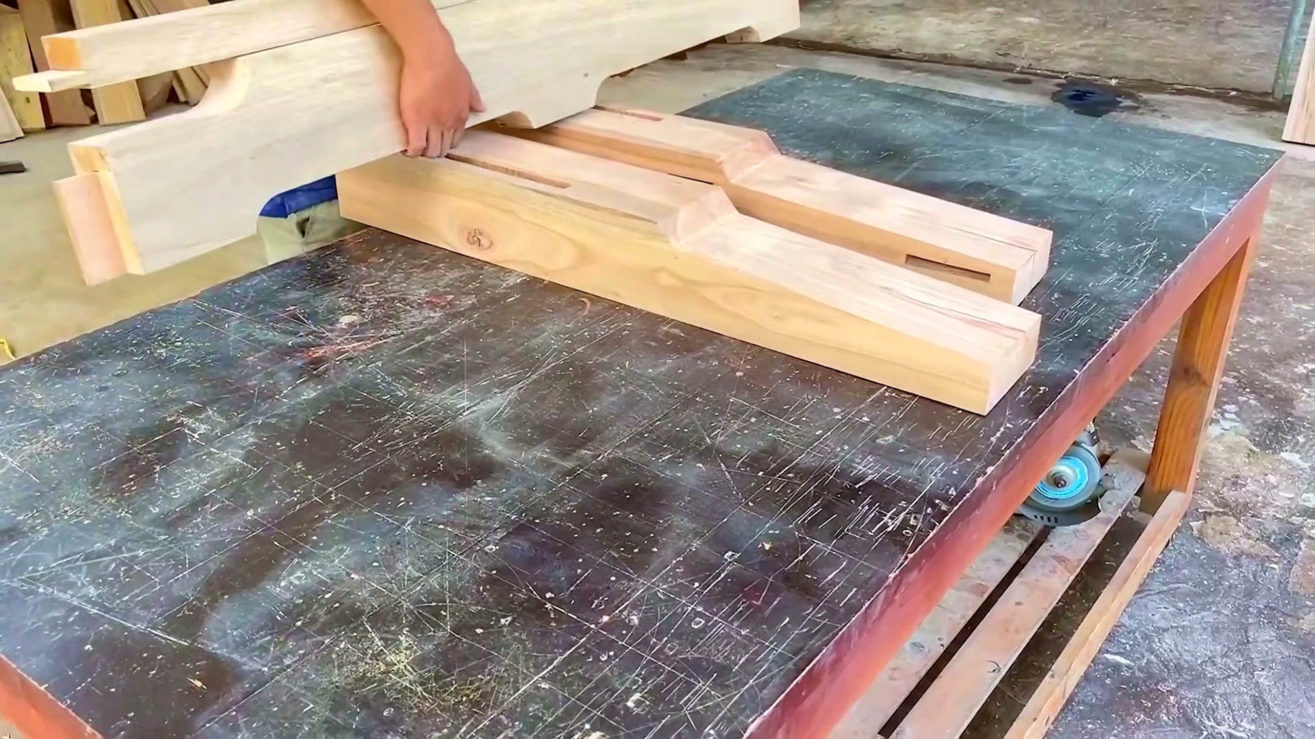 giant redwood tree - the setup or early workflow visible in the source video