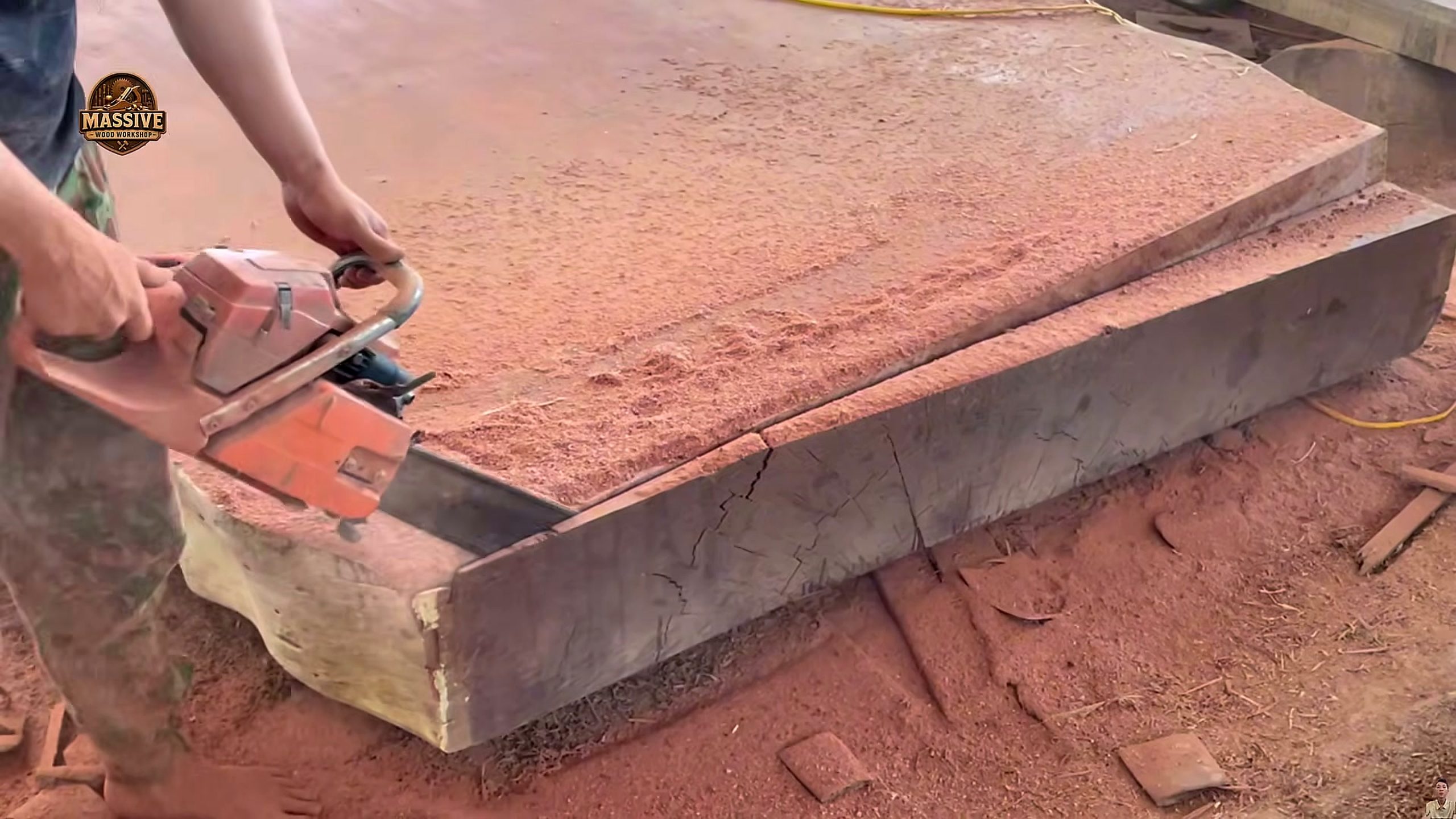 giant timber - the setup or early workflow visible in the source video