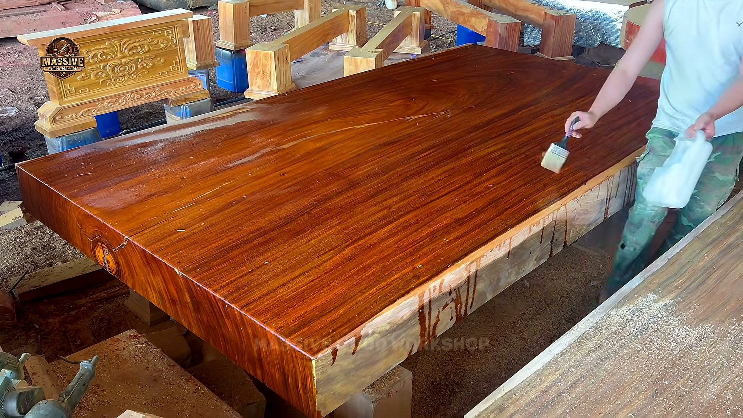 giant wood factory - the later review stage where the result can be evaluated