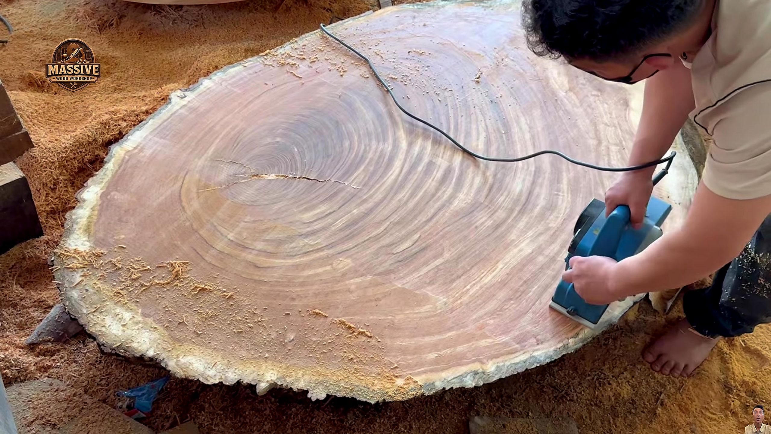 massive round tables - a detail-check moment that helps readers inspect the process