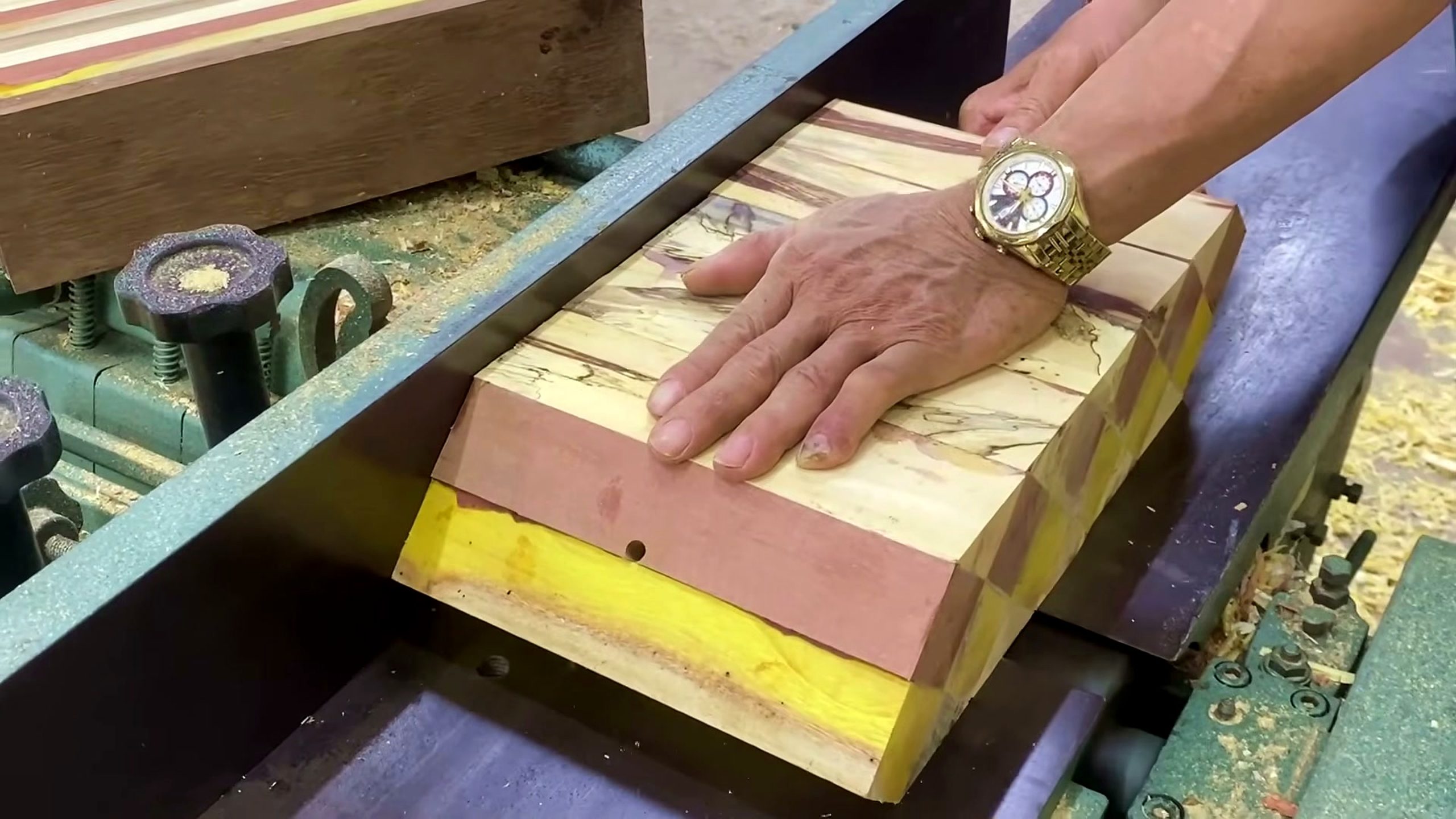 million dollar ideas woodworker turns scraps - the source video context before the main process is judged