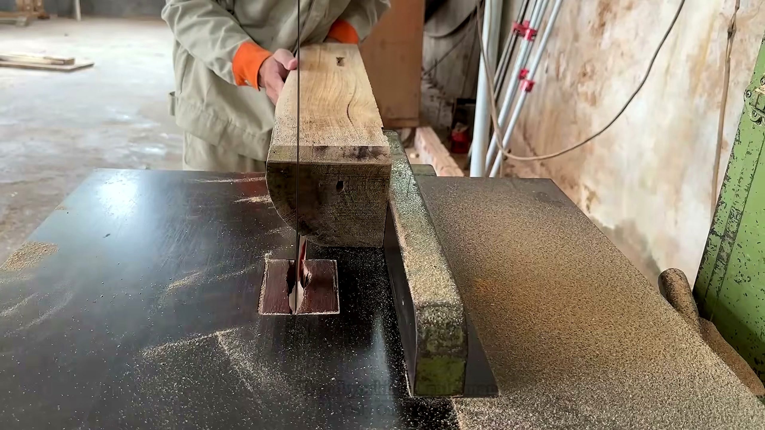 one expected these redwood panels look - a detail-check moment that helps readers inspect the process