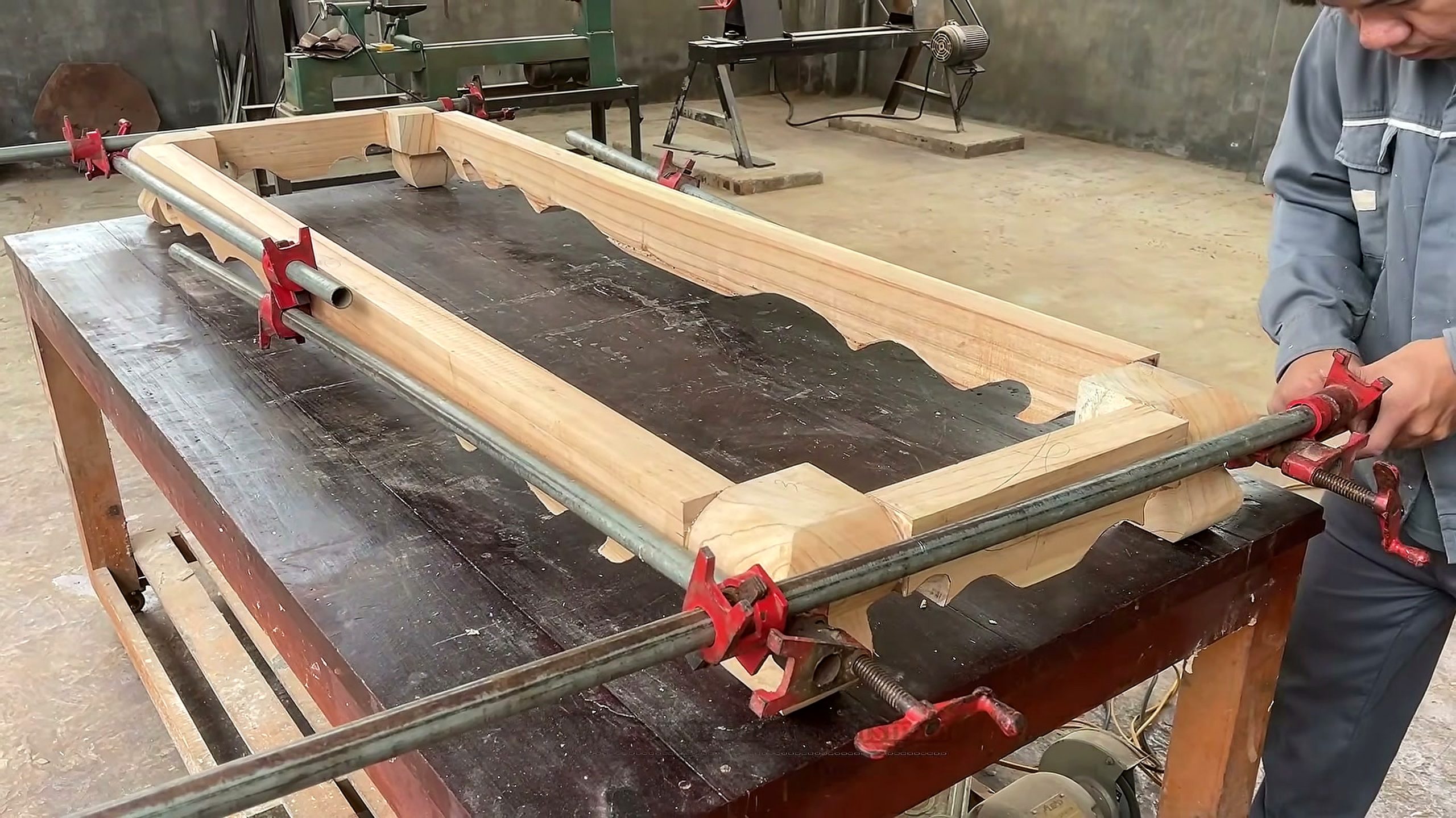 premium wooden furniture - the setup or early workflow visible in the source video
