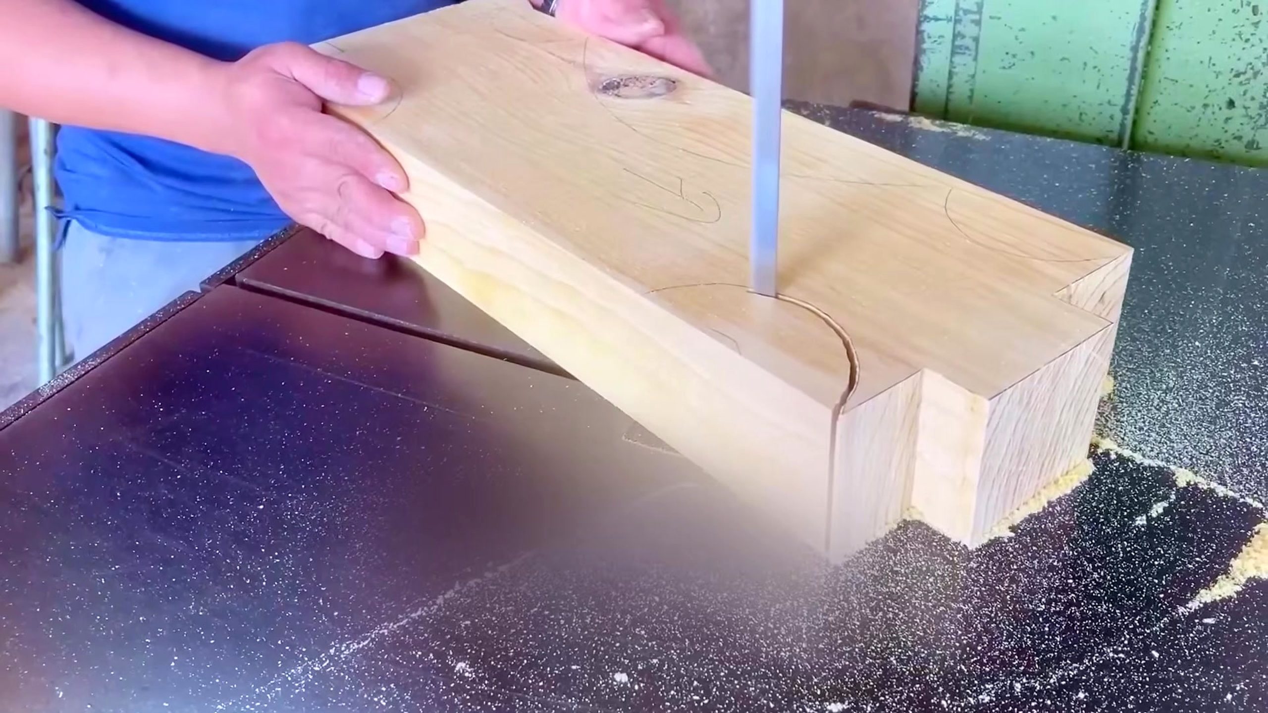 rarest multicolored burl wood - the main work stage that carries the video's practical lesson