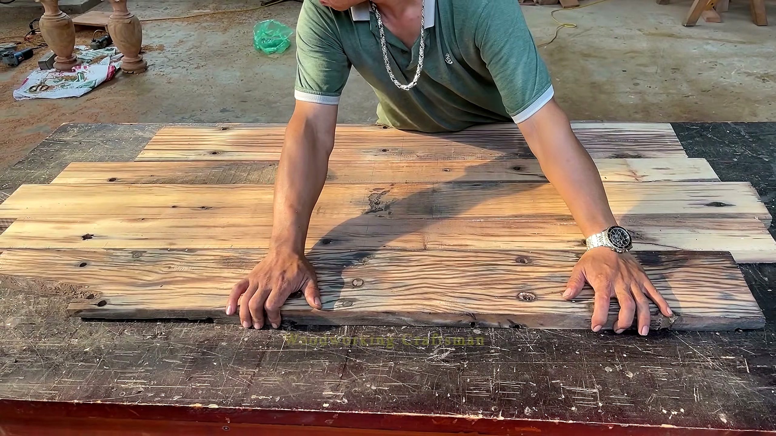 rescuing shipwreck timber - a detail-check moment that helps readers inspect the process