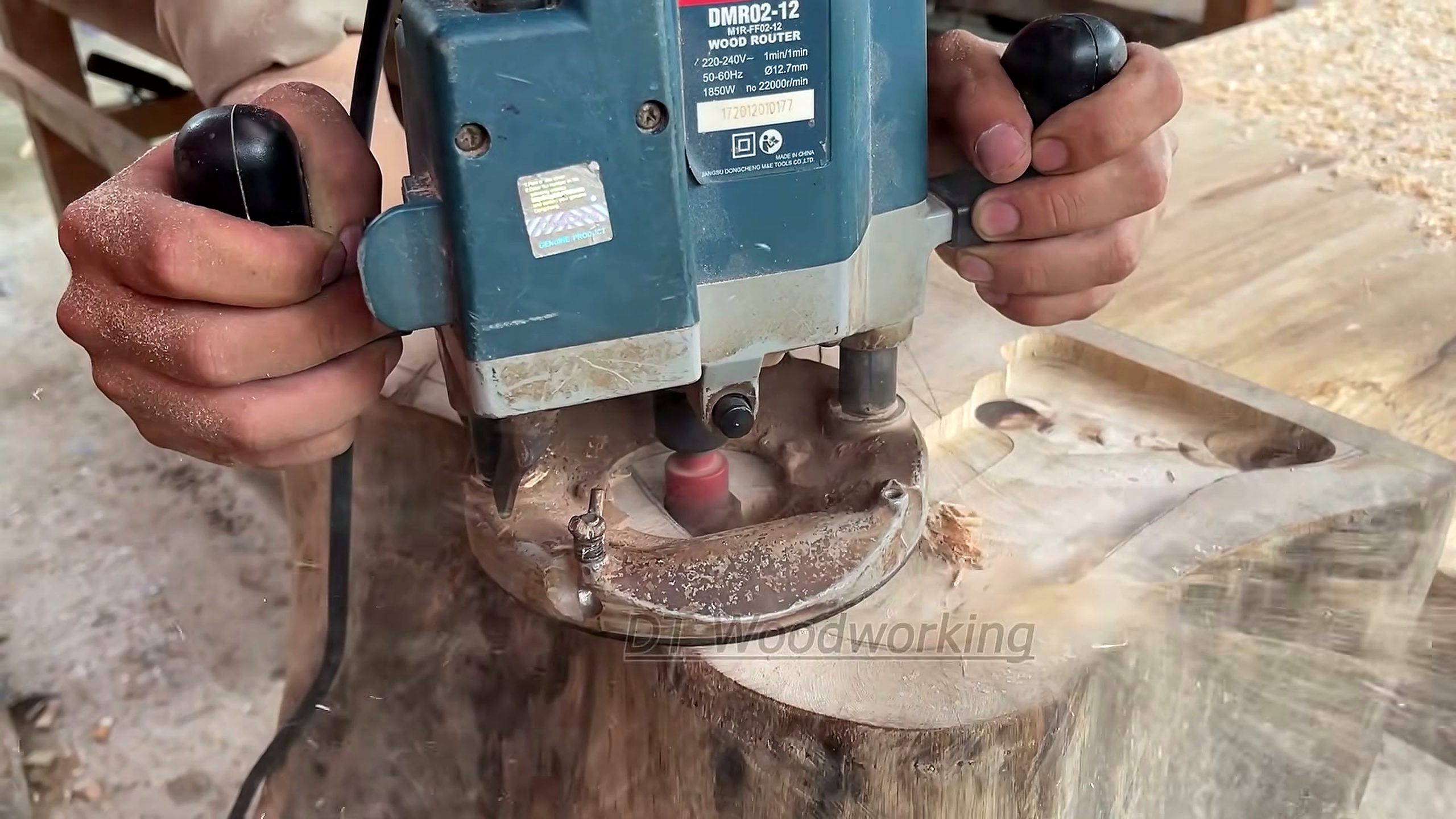 solid black wood slab - the later review stage where the result can be evaluated