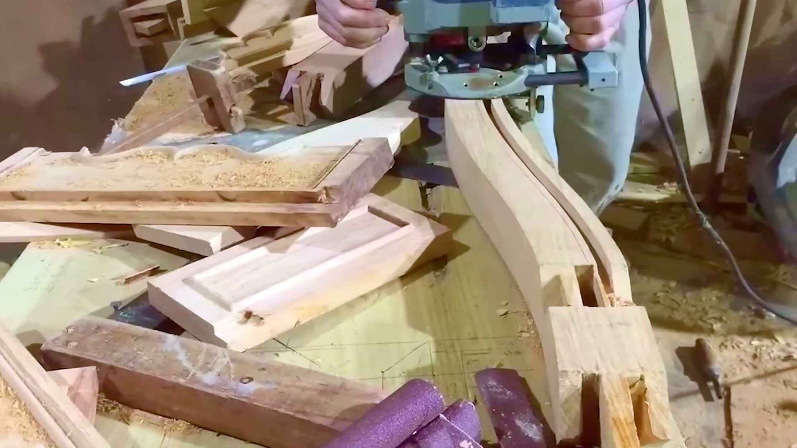 van builds stunning furniture - a detail-check moment that helps readers inspect the process