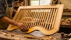 woodworking idea inspired wave storage door - YouTube original thumbnail