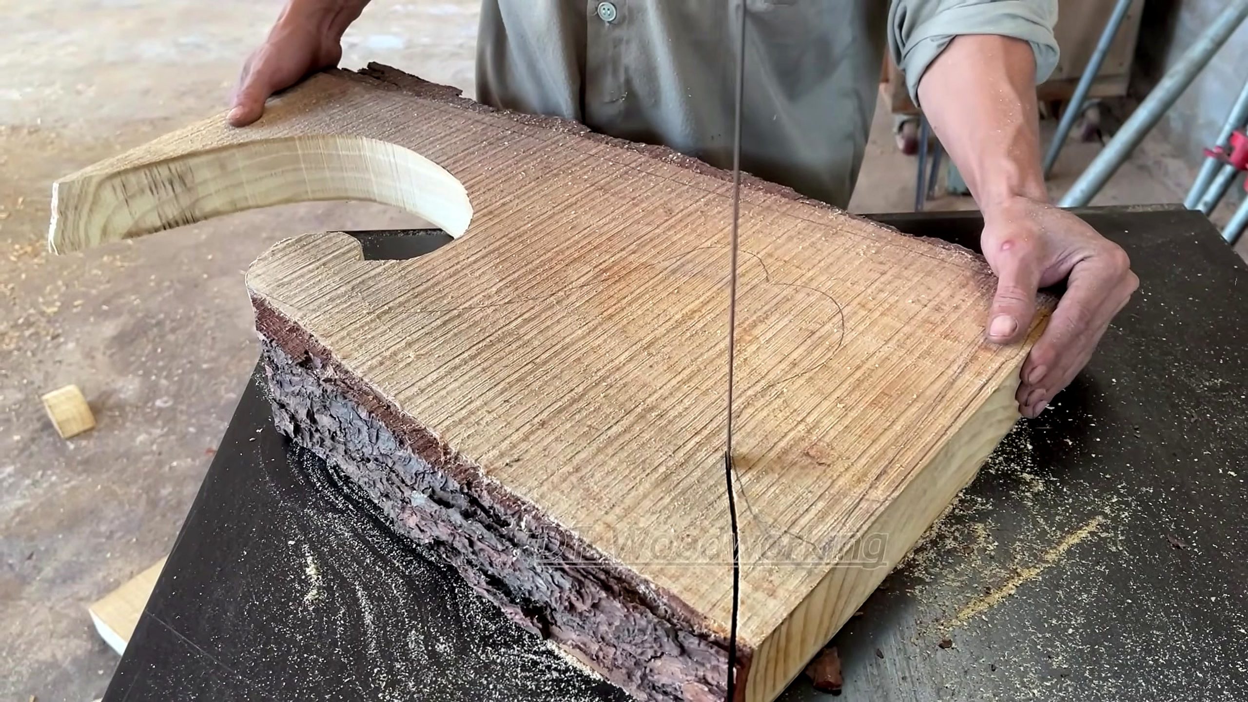 you won believe these wood panels - the source video context before the main process is judged